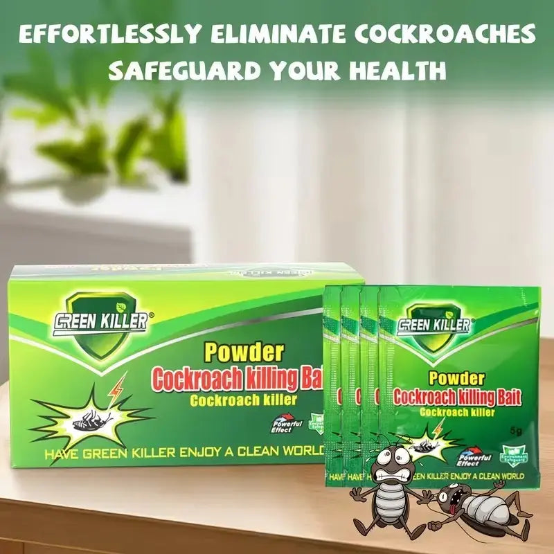 50-Packet High-Efficiency Cockroach Bait Powder