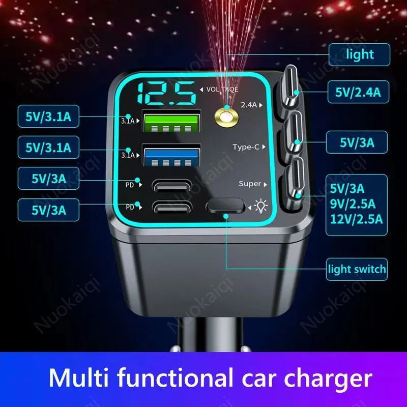 Fast Charge Power Station 120W | Star Projector & PD20W USB Hub