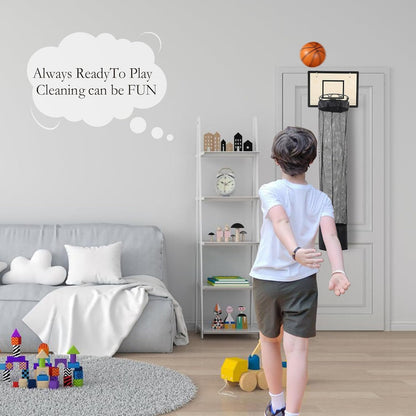 Over-the-Door Basketball Hoop Laundry Hamper