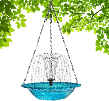 🔥🔥New Year 49% Off--Solar Cascade Hanging Bird Bath Fountain