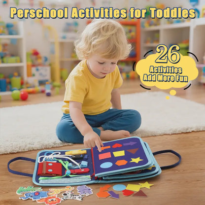 Montessori Toddler Dinosaur Sensory Busy Board
