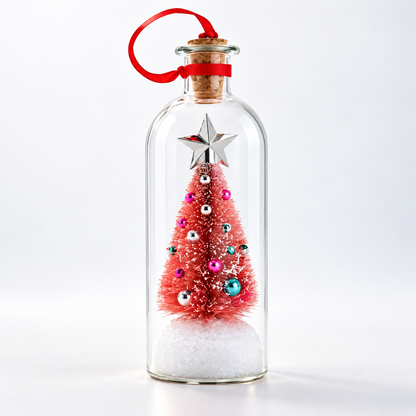 🎄Give Them Your Voice This Christmas – Recordable Message Bottle Ornament🎁