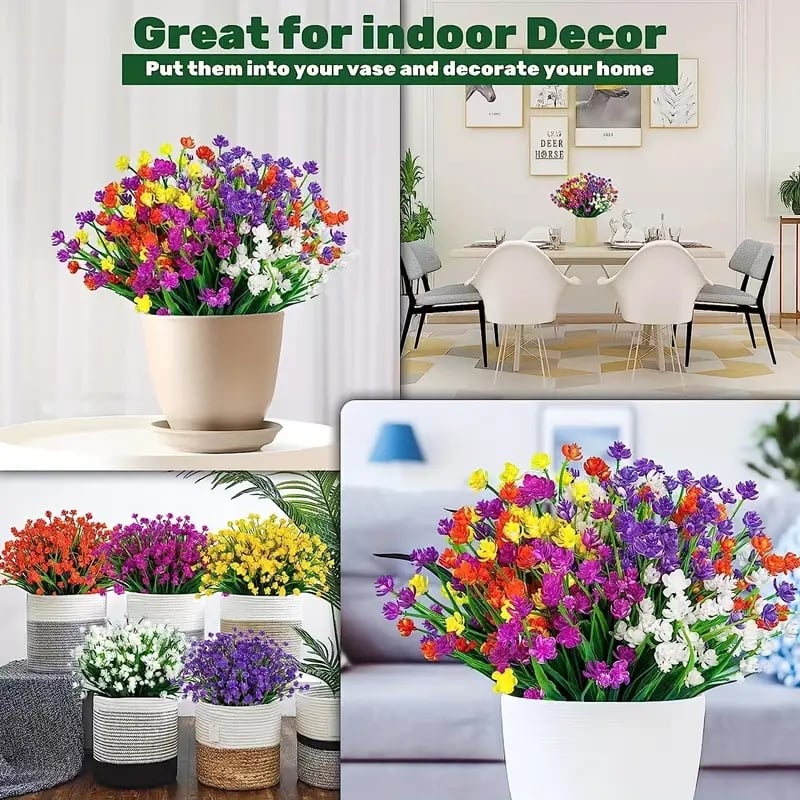💐🌺UV Resistant Fade-Free Colourful Artificial Flower
