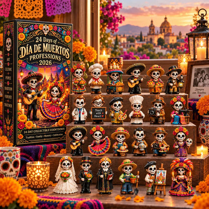 🧡💀 24 Days of Día de Muertos Professions Advent Calendar 2026 – 24 Unique Calavera Collectible Figures