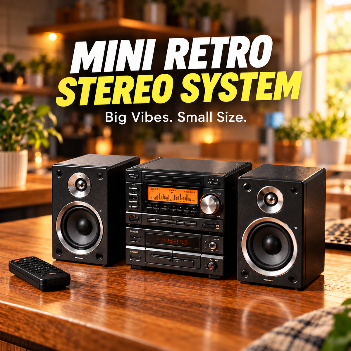 🎵📻 Pocket-Sized Hi-Fi | Retro Stereo Desktop Collectible