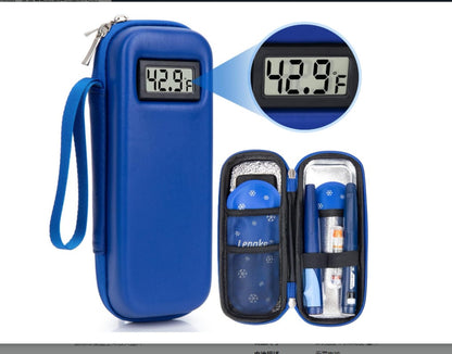 🌡️Insulin Cooler Travel Case｜Built‑in Real‑Time Temperature Display