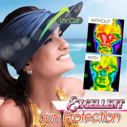 🔥 Summer Hot Sale 50% OFF💕👒UPF 50+ Sun Visor Ponytail Hat