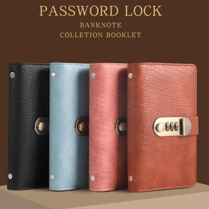 A6 savings notebook, a small financial management book with a lock