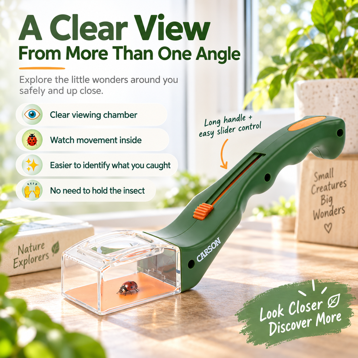 🐞 Catch, View & Release Bug Explorer – Magnified Insect Catcher for Kids, Families & Nature Learning