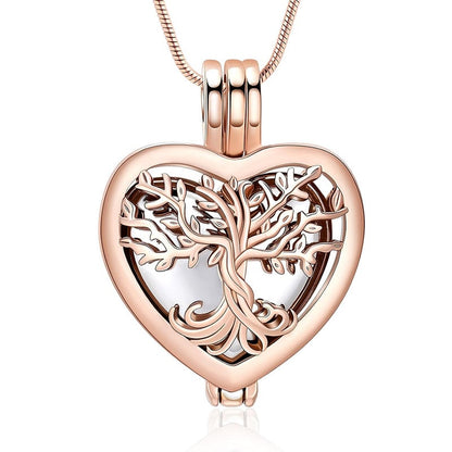 🌓Last Day 49% OFF-🌳❤️Heart Tree of Life Cremation Memorial Pendant | symbolizing the eternal continuity of life and love.