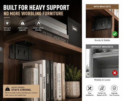 🔥LAST DAY 49% OFF - 🛠️Heavy-Duty Corner Brackets – Quick Fitting L Shape Furniture Joint Braces