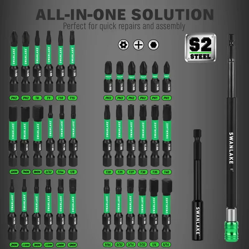 Magnetic Nut Driver Set for Impact Drill Metric & SAE, 74 or 41 Piece, Impact Socket Adapter, Power Bits with Magnetic Holder
