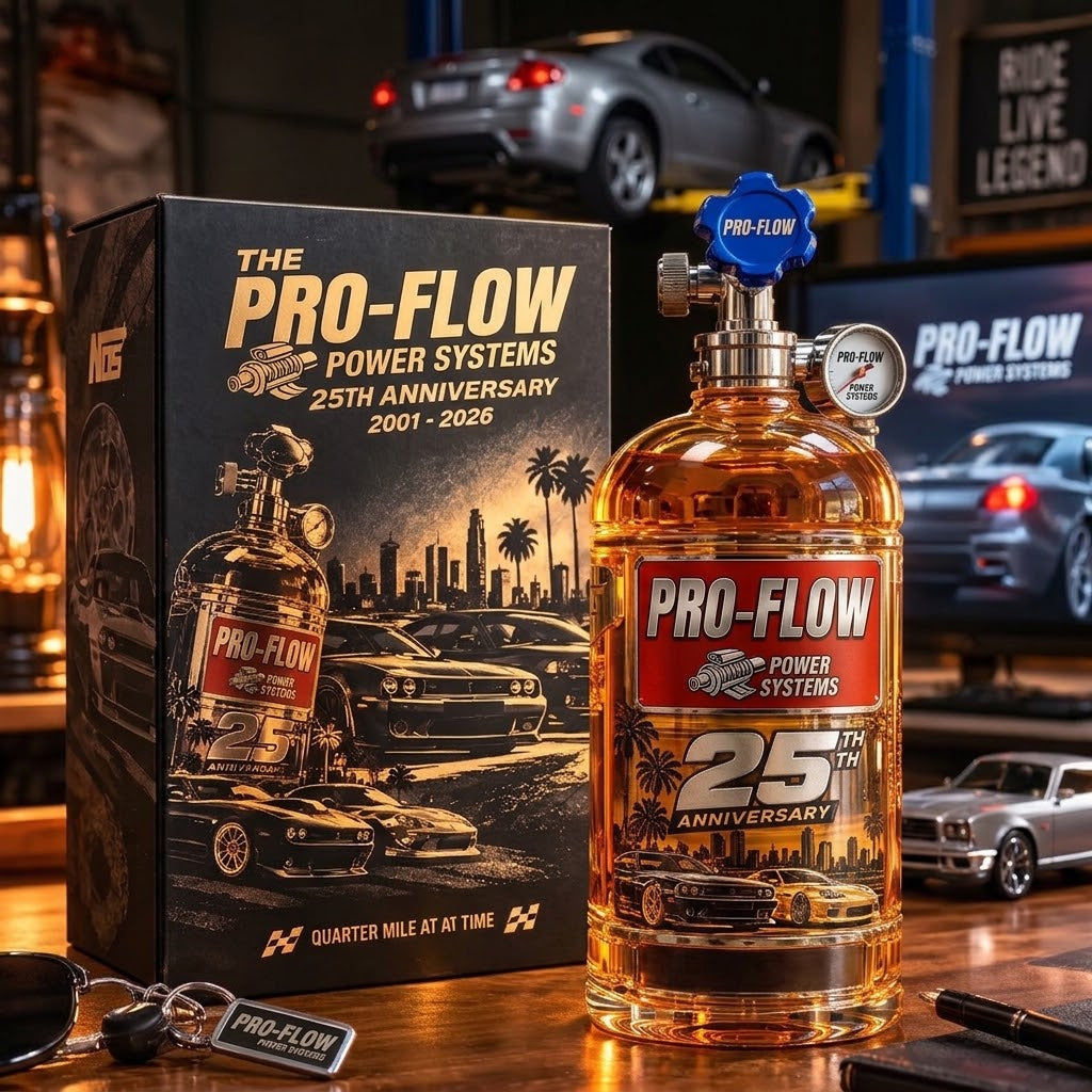 🏎️25th Anniversary Street Racing Nitrous Tank Whiskey Decanter with Collector’s Box