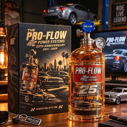 🏎️25th Anniversary Street Racing Nitrous Tank Whiskey Decanter with Collector’s Box