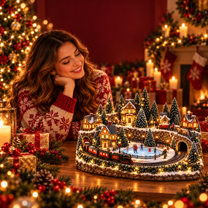 🔥 Lighted & Animated Christmas Village Collection-✨Same as the video