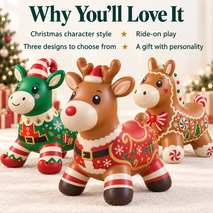 🎄 Christmas Animal Hopper – A Bouncy Ride-On Gift for Kids 🎁