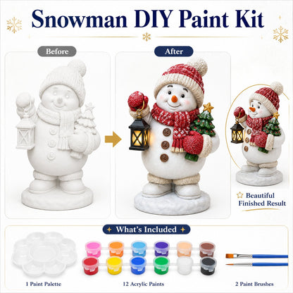 '- 🎨 Beginner-Friendly DIY Christmas Figurine Painting Kit | Create Your Own Festive Holiday Decorations 🎄💕