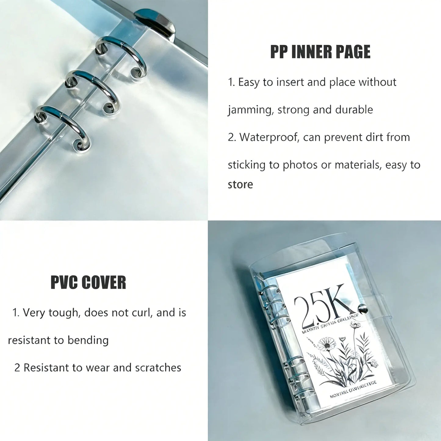 A6 12-Month Money Saving Binder with Cash Envelopes