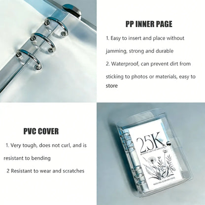 A6 12-Month Money Saving Binder with Cash Envelopes