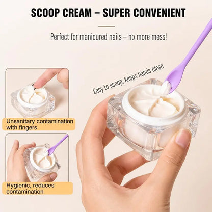 3PCS Silicone Makeup Spatula Mini Cosmetic Scoop Beauty Applicator Tool