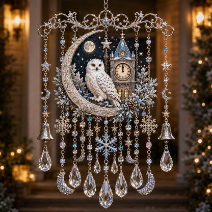 🎁Christmas Crystal Wind Chime for Porch & Garden Decor