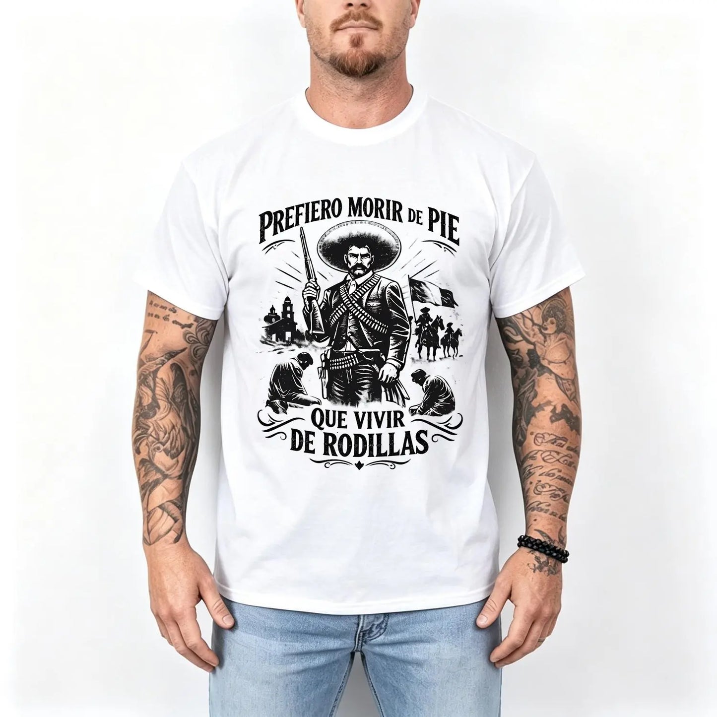 🇲🇽 Emiliano Zapata Graphic Tee – 100% Cotton Oversized Vintage-Style T-Shirt