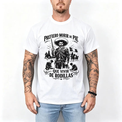 🇲🇽 Emiliano Zapata Graphic Tee – 100% Cotton Oversized Vintage-Style T-Shirt