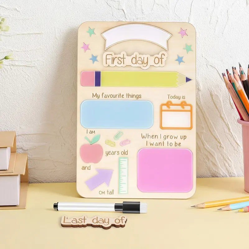 First Day of School Sign Reusable Back