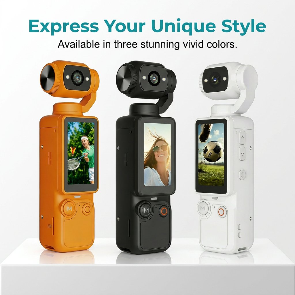 Xtra MuseTM Pro — 2.5K AI Pocket Camera with 180° Rotating Lens