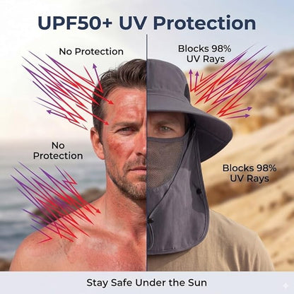 🔥LAST DAY 47% OFF🎣- Unisex Adventure Shield - Extreme UV Protection for All Terrains