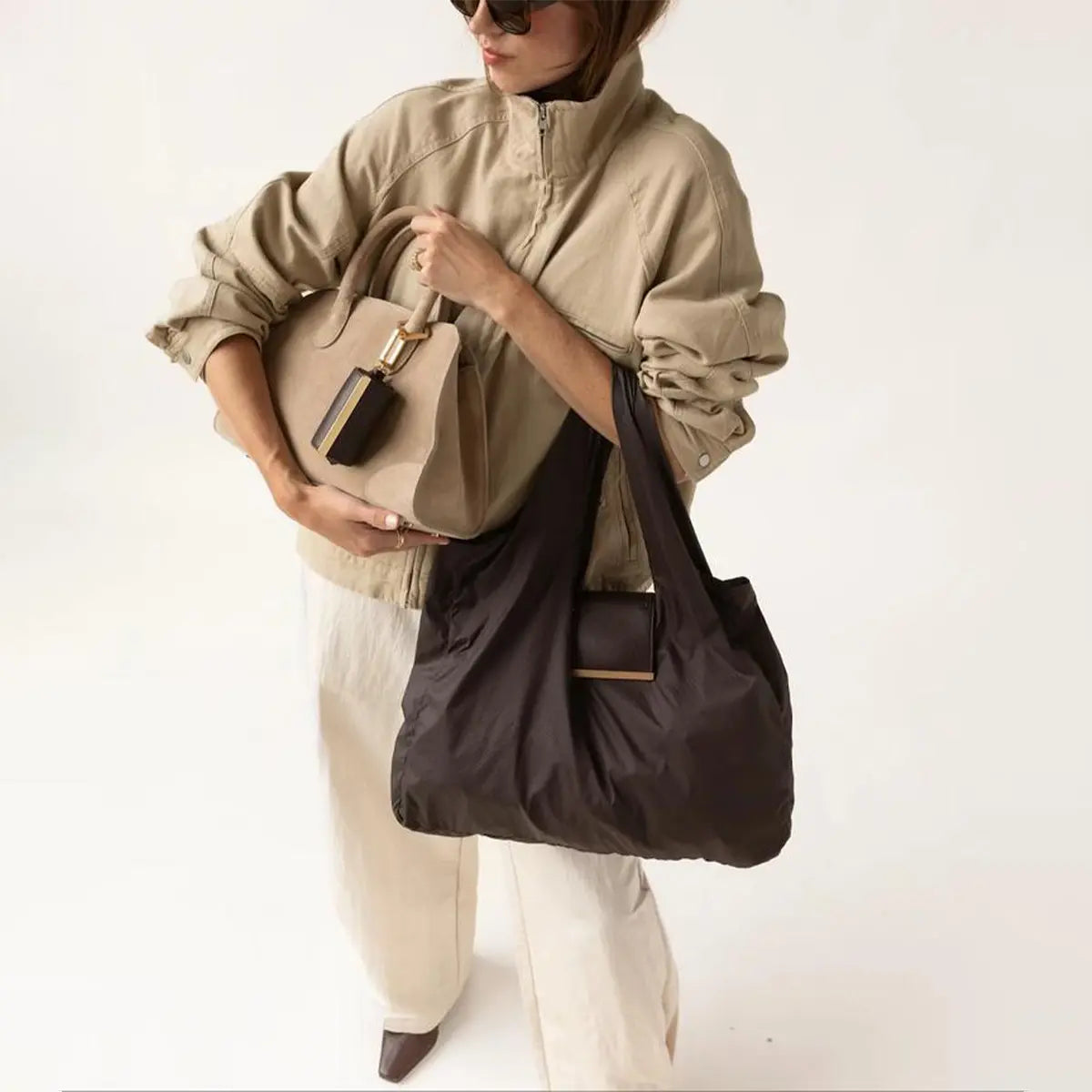 Foldable Keychain Tote Bag for Shopping & Travel