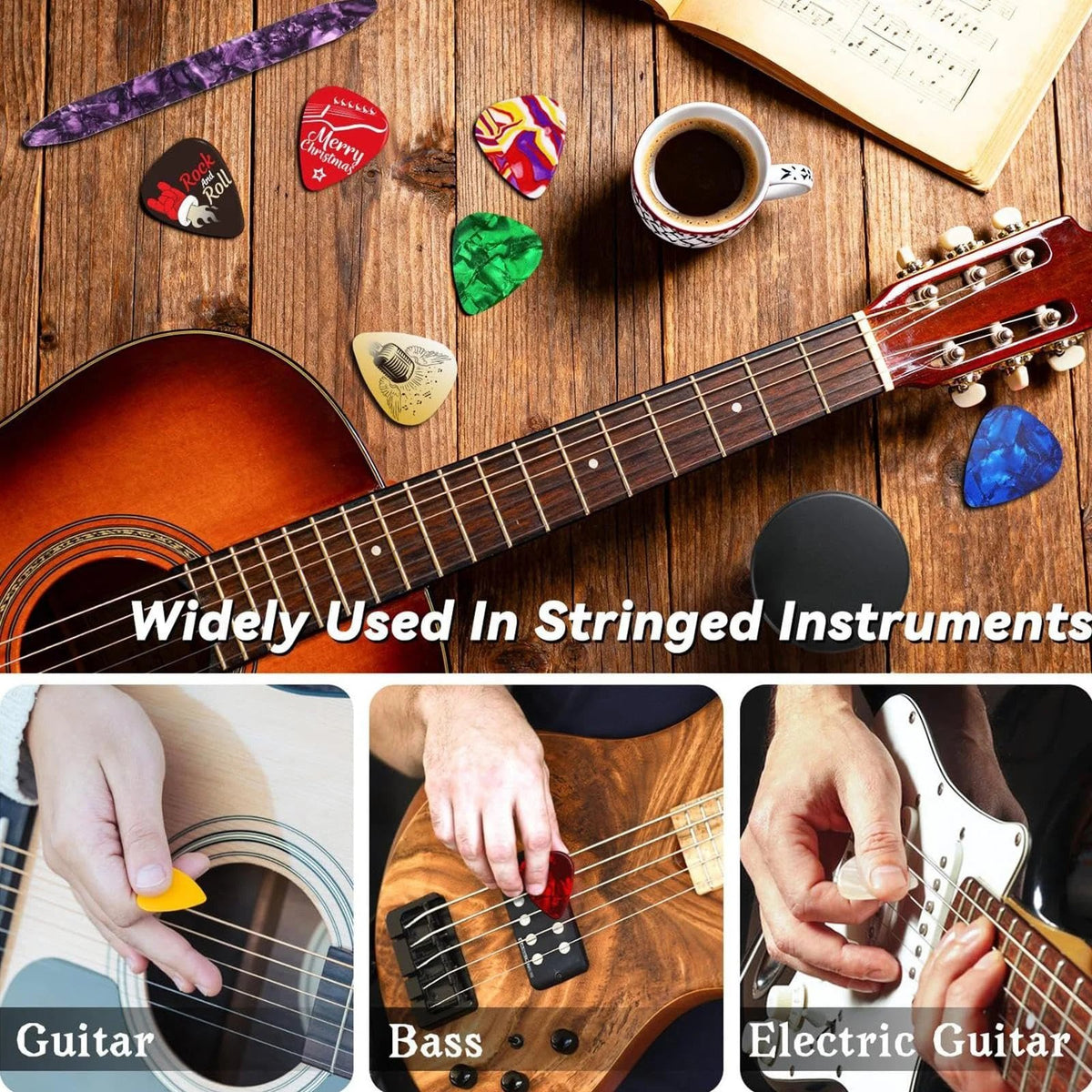 🎸 24-Day Guitar Pick Advent Calendar | Christmas Gift for Guitarists