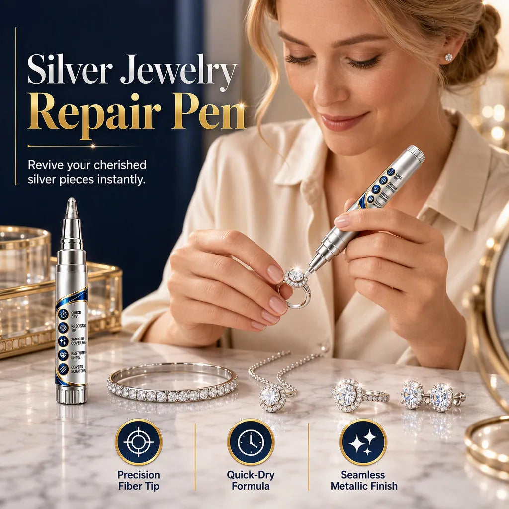Silver-tone jewelry touch-up pen — original product view 5