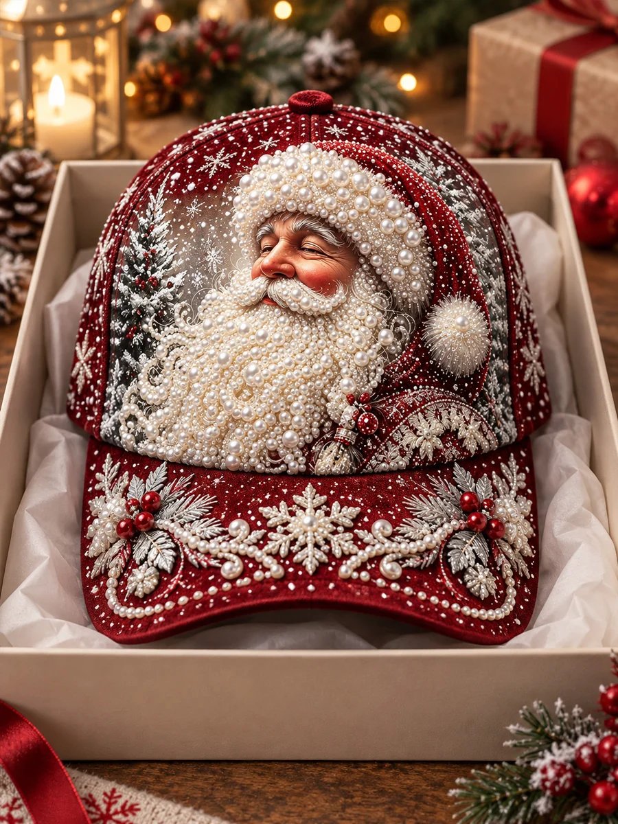 ⏳ Last Day 49% OFF – 🧢🎄 Premium Christmas Embroidered Baseball Cap | Festive Design, Adjustable Fit & Holiday Comfort