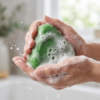 Anti Hair Loss Shampoo Soap with DHT Inhibitors of Polygonum Multiflorum Ginseng & Tea Tree Oil