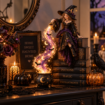 🔥Hot Sale 45% OFF ✨ Halloween Magic Cascade Shelf Light Collection™ – Enchanted Bookcase Decor