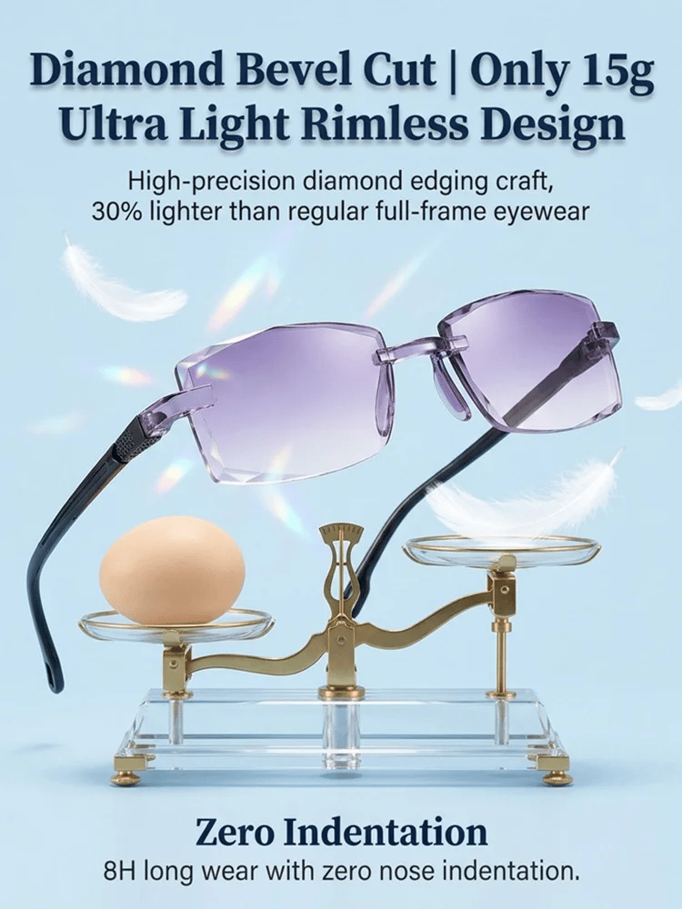Rediscover Clear Vision  –   Smart Zoom Diamond-Cut Reading Glasses