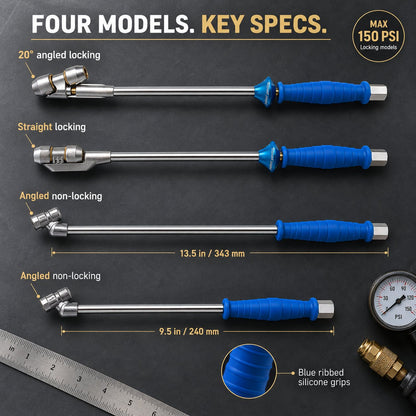 🚛 Assorted Tire Inflation Extension Rod Set, Roadside & Garage Dual Wheel Repair Helper