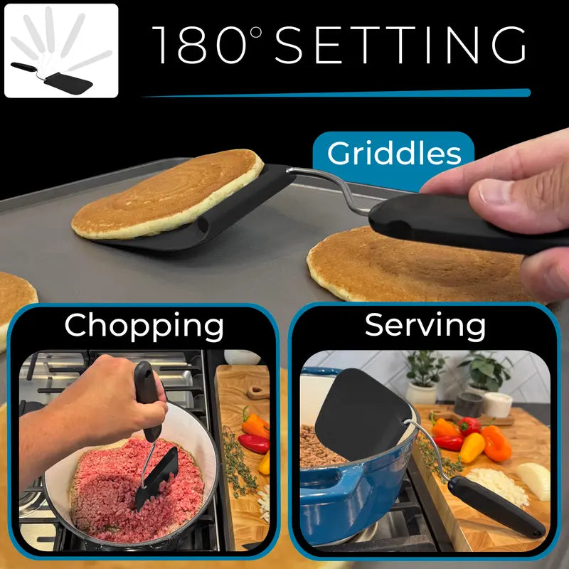 Spatula with adjustable angles
