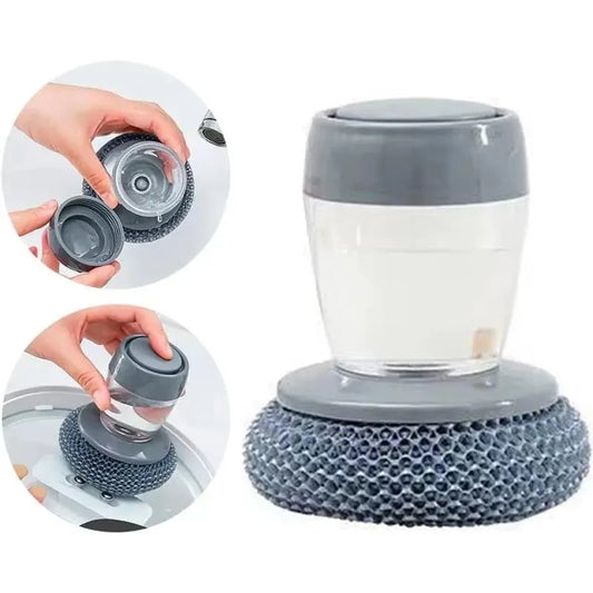 🎉💕New Year event 💖-Automatic Liquid Filling Good Handle Soap Dispense Palm Kitchen Brush for Bowl Sink Cleaning Pot Comfortable
