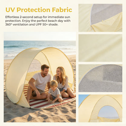 Pop-Up Beach Tent with UV Protection