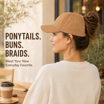 ✨ 50% OFF Ponytail Baseball Cap – Style Your Hair Your Way