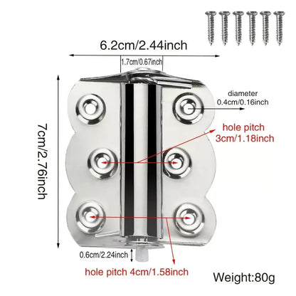 🔥LAST DAY 49% OFF - 🛠️🚪Stainless Steel Spring Butterfly Hinges, Self Closing Door Hinges