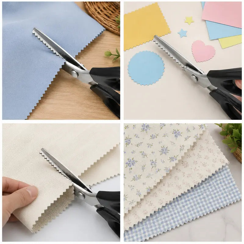 Stainless Steel Zig Zag Pinking Shears with Serrated Teeth