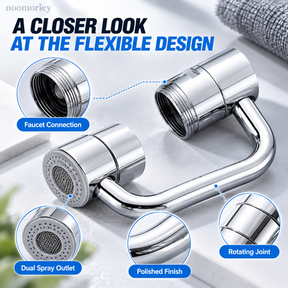 💦🔄 FlexiFlow – 1440° Rotatable Faucet Extender with Dual Spray Modes