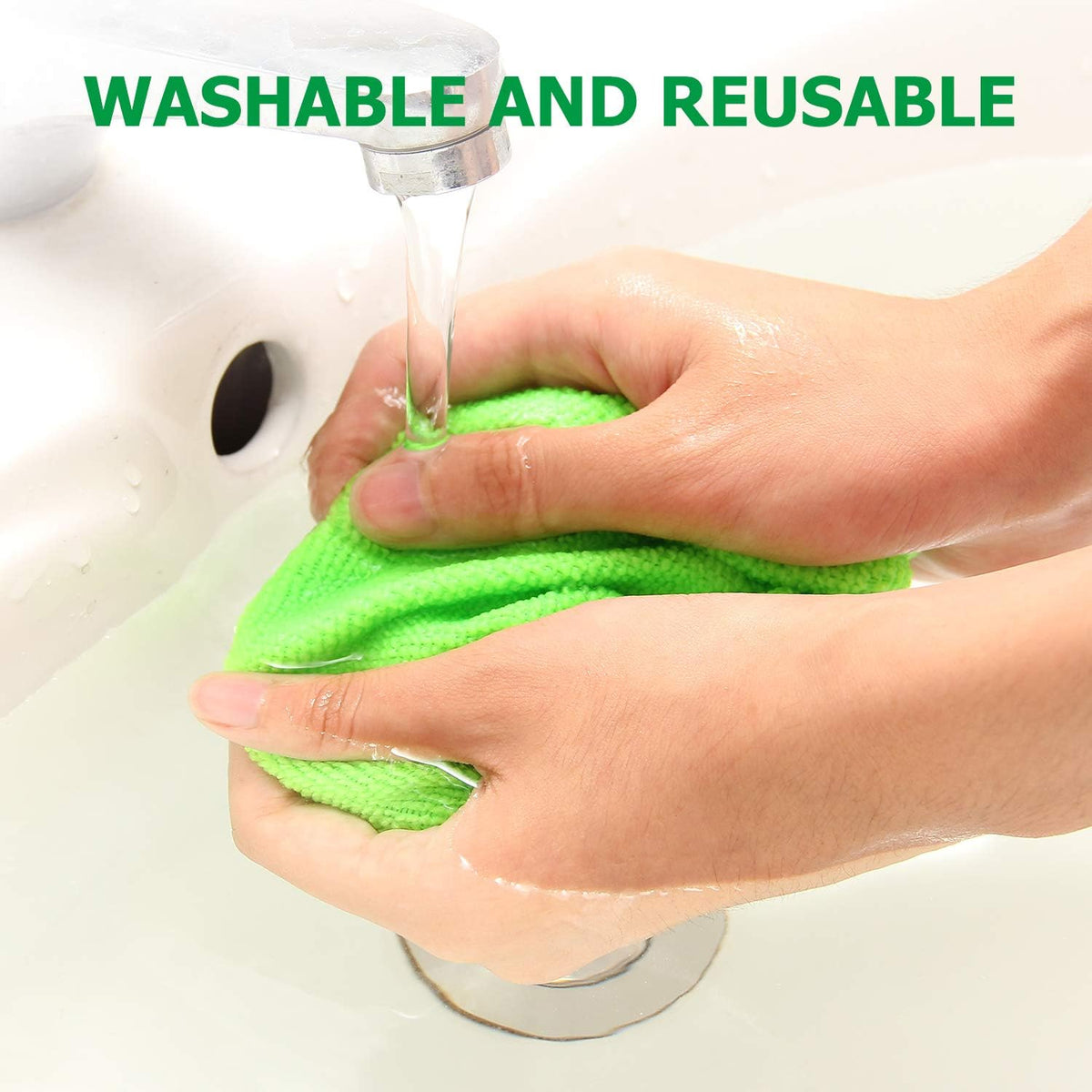 🔥Microfiber Windshield Cleaner with Extendable Handle