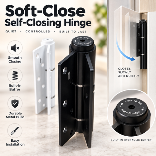 🚪 Soft-Close Self-Closing Door Hinge – Smooth, Controlled & Quieter Closing