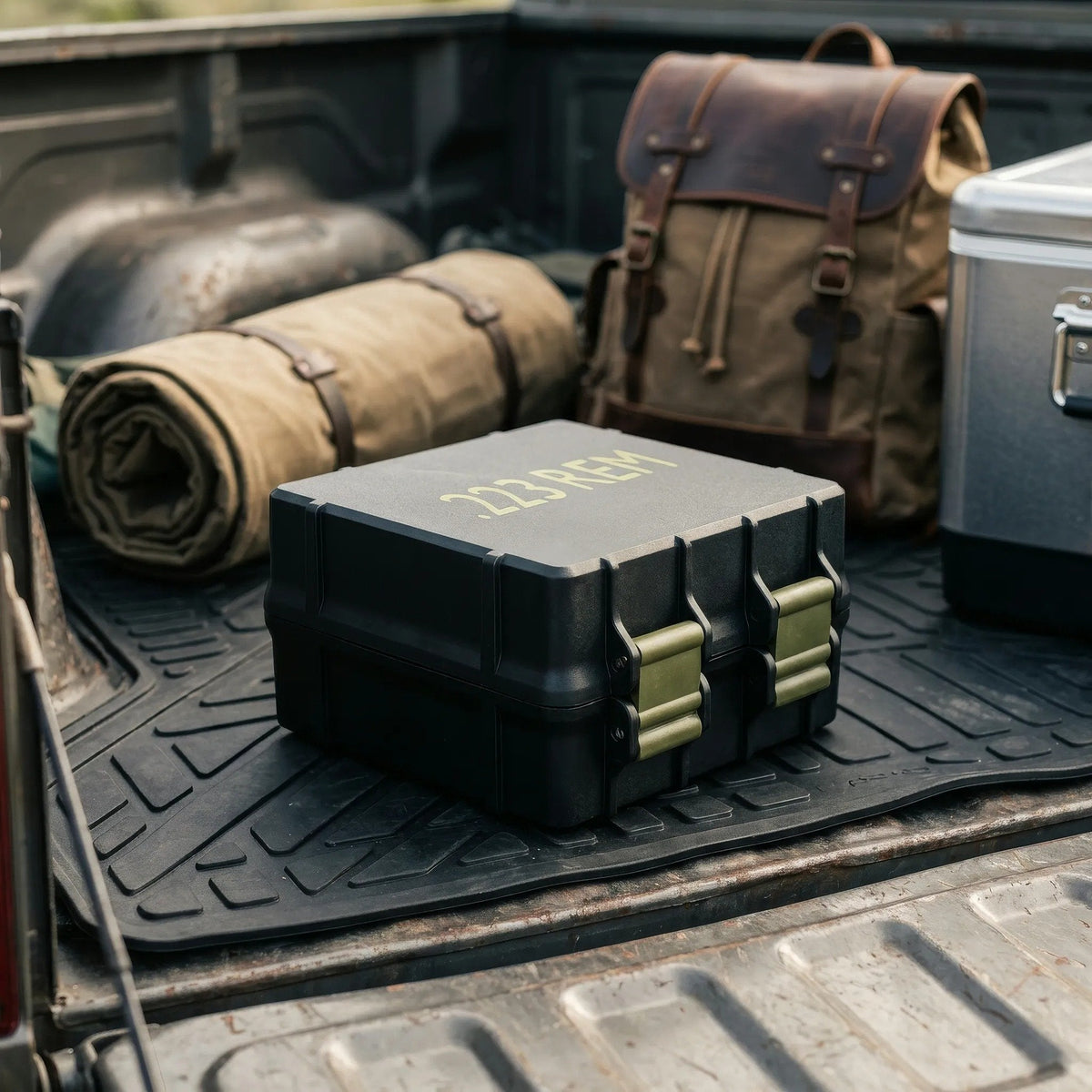 100 Round Ammo Storage Box | Waterproof Hard Shell Ammunition Organizer Case