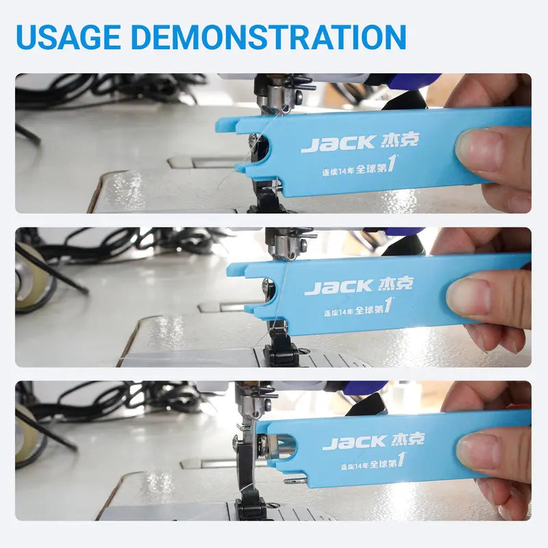 Industrial Flatbed Sewing Machine Jack 3 In 1 Needle Threading Device