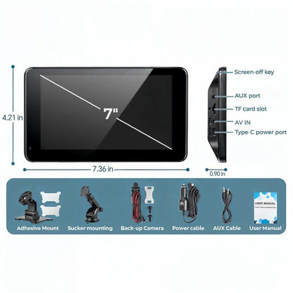 ✨Universal 7 Inch Car Android Radio 128G CarPlay Android auto Stereo Radio with 2.5D HD Touchscreen  FM BT
